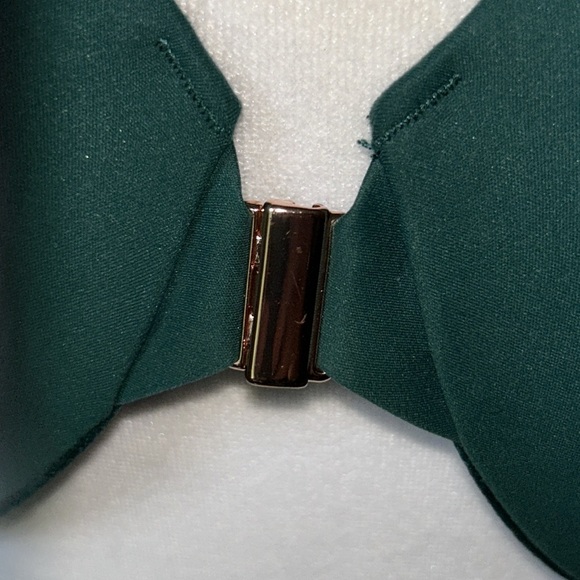 Beautiful Forest Green Soma Front Closure Bra Size 38DD - Picture 3 of 8